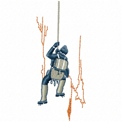 Climbing Embroidery Design 5